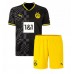 Cheap Borussia Dortmund Donyell Malen #21 Away Football Kit Children 2022-23 Short Sleeve (+ pants)